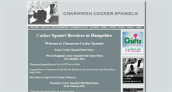 Desktop Screenshot of charmwencockerspaniels.co.uk